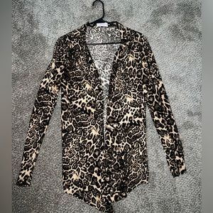 Jess Lea animal print cardigan